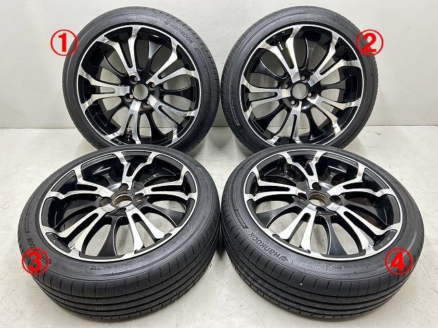 ◎ XRG? BMW MINI CooperS Clubman R55 2008年 MM16 17インチ PCD100 4H アルミホイール 4本セット (在庫No:A42273) (7742)拍卖