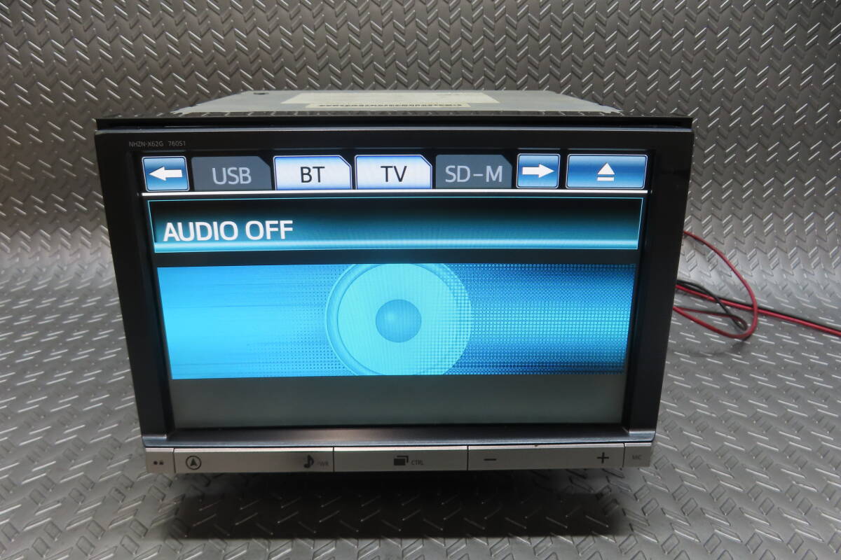 タッチパネル正常/完動品保証付★W6780/トヨタ純正 HDDナビ NHZN-X62G TV地デジフルセグ内蔵 Bluetooth内蔵 TV視聴OK 拍卖