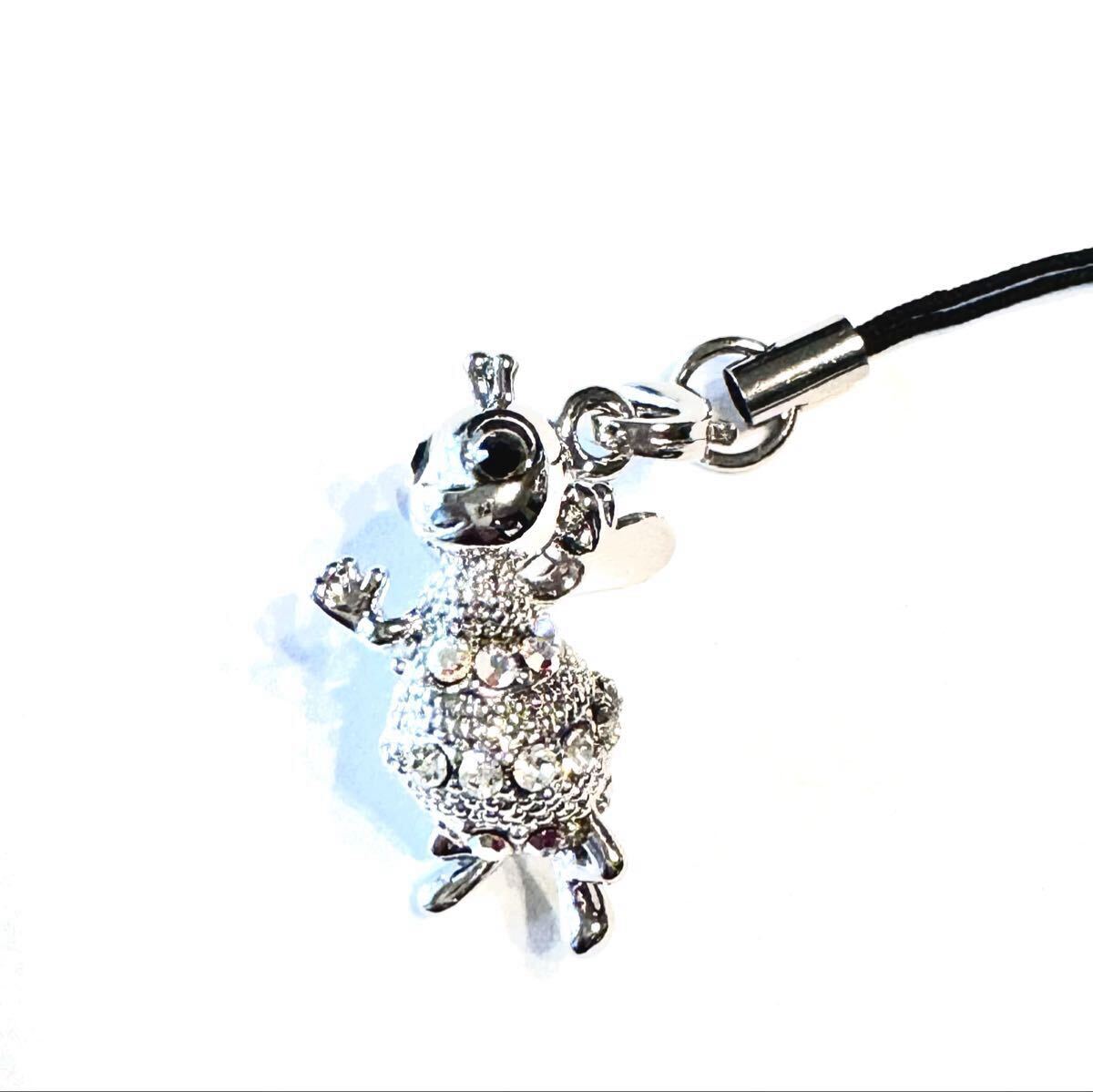 ミツバチ キラキラチャーム ラインストーンチャーム シルバーカラー 銀色 10個セット ハチ 蜂 蜜蜂 ストラップ キーホルダー拍卖