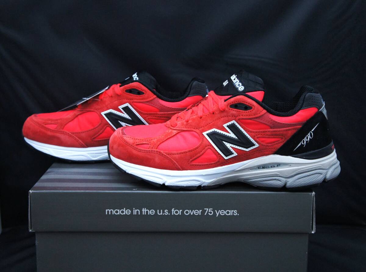 SALE! 定価31900円 MADE IN U.S.A. 【新品】US8 26cm new balance ニューバランス M990 PL3 RED 国内正規品拍卖