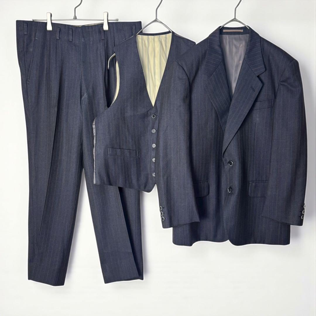 TOKYO SHIRAI カジュアルスーツ セットアップ 3ピース ストライプ拍卖