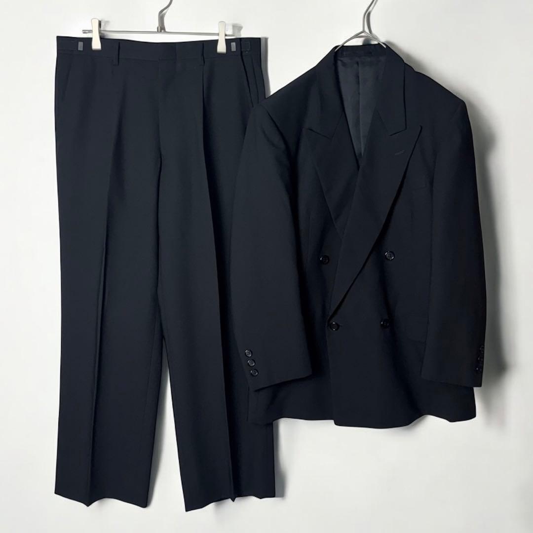 CHERERAL ダブルブレスト スーツ 上下 セットアップ ブラック拍卖