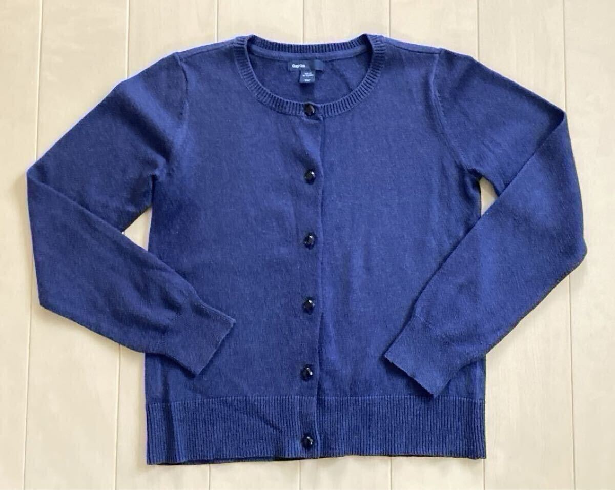 美品★140㎝/Gap/カーディガン/ネイビー/検/130cm/ギャップ/紺/ブルー/秋 冬/お教室/お受験/通塾/レッスン/キッズ/子供服/女の子拍卖