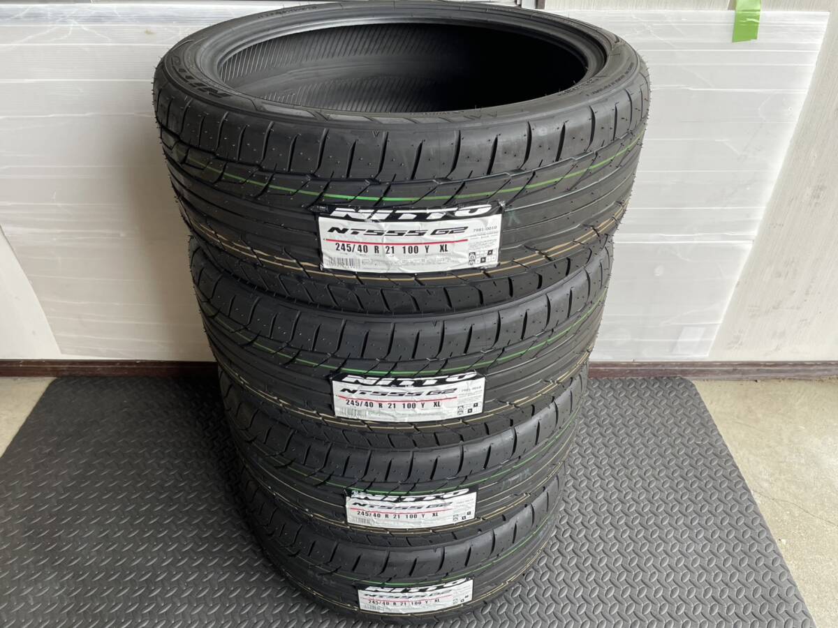 未使用 NITTO NT555 G2 245/40R21 4本 3124 2024年製造C2510021 ニットー拍卖
