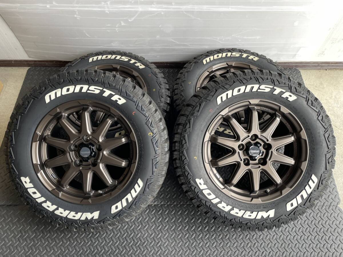 バリ山 デリカD5 サーキュラー CIRCLAR 16IN 6.5J +38 5H 114.3 LT215/70R16 107/105O 4本 C2510026 D:5 マッドタイヤ オフロード マット拍卖