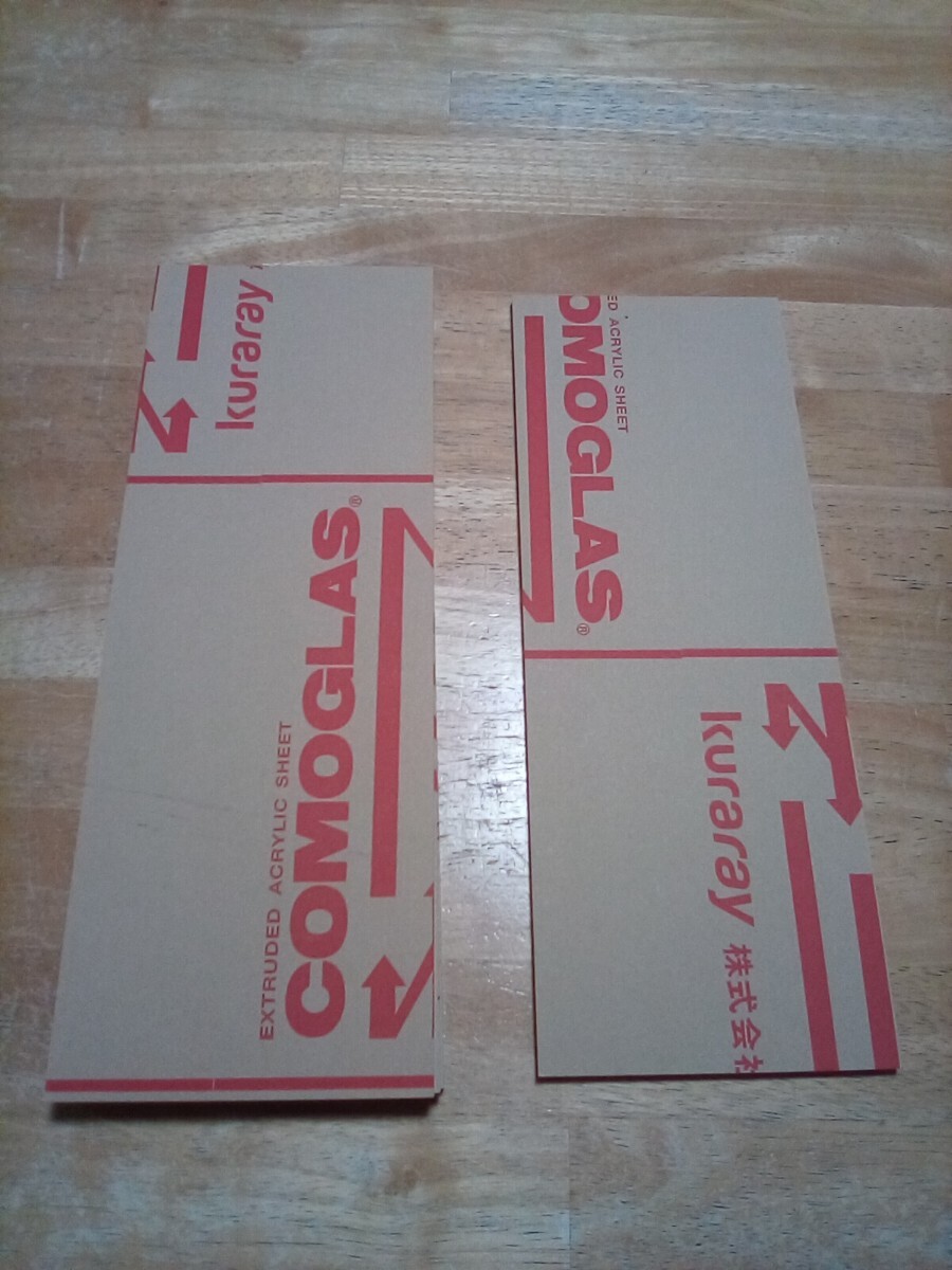 送料無料 ☆ アクリル板 透明 板厚 5mm 305mm×110mm 3枚 295mm×110mm 1枚 合計=4枚 ☆ 端材 ☆ bre拍卖