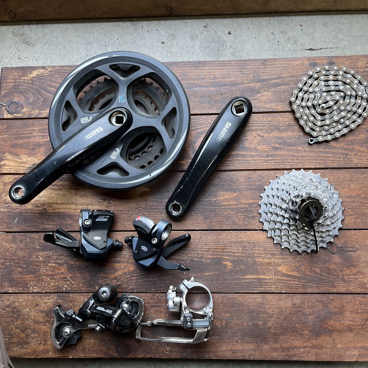 SHIMANO シマノ クロスバイク MTB コンポーネントセット 3×8 バラシ品 拍卖