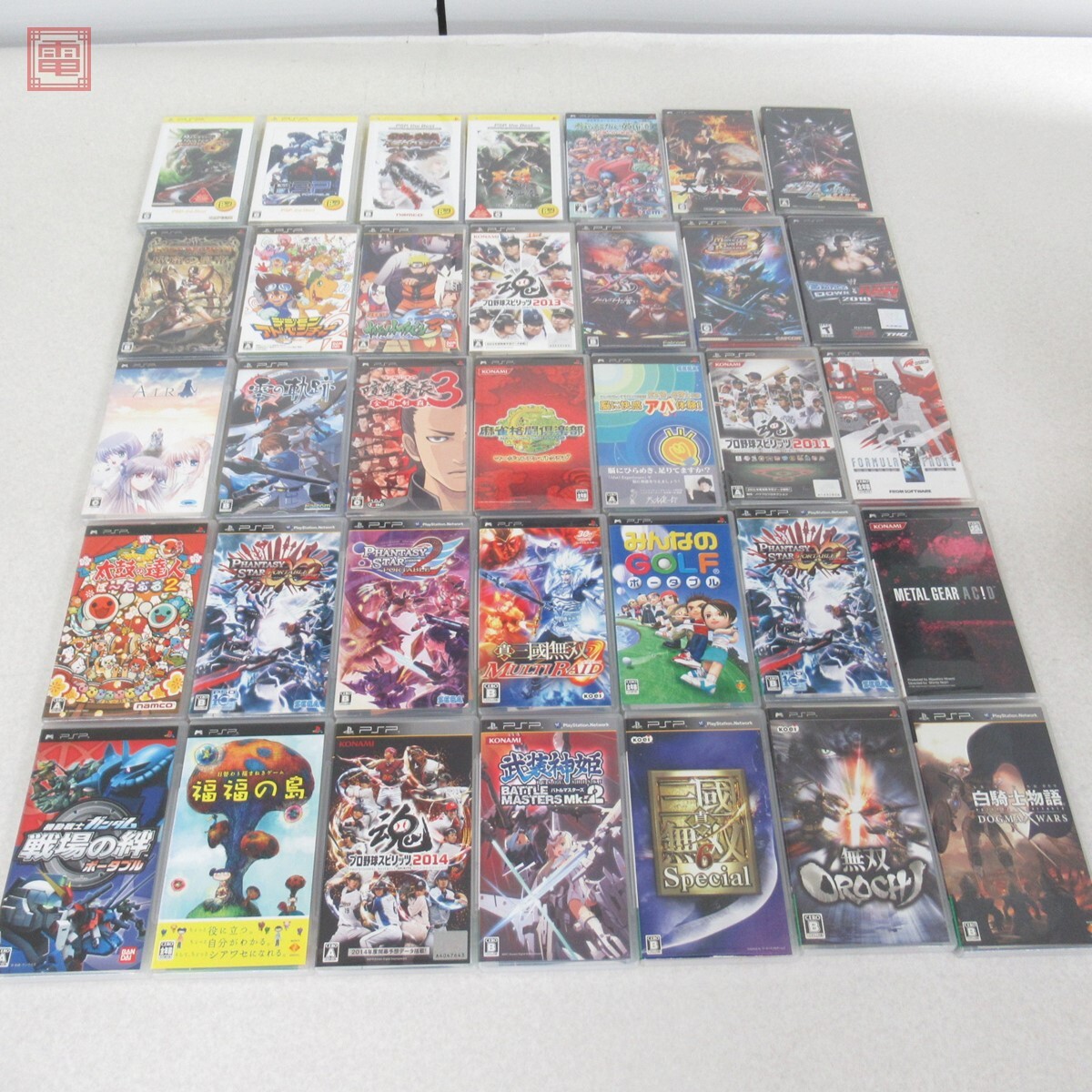 PSP デジモンアドベンチャー/アーマードコア フォーミュラフロント/AIR 等 まとめて 35本 大量セット 箱説付 ダブりなし【20拍卖