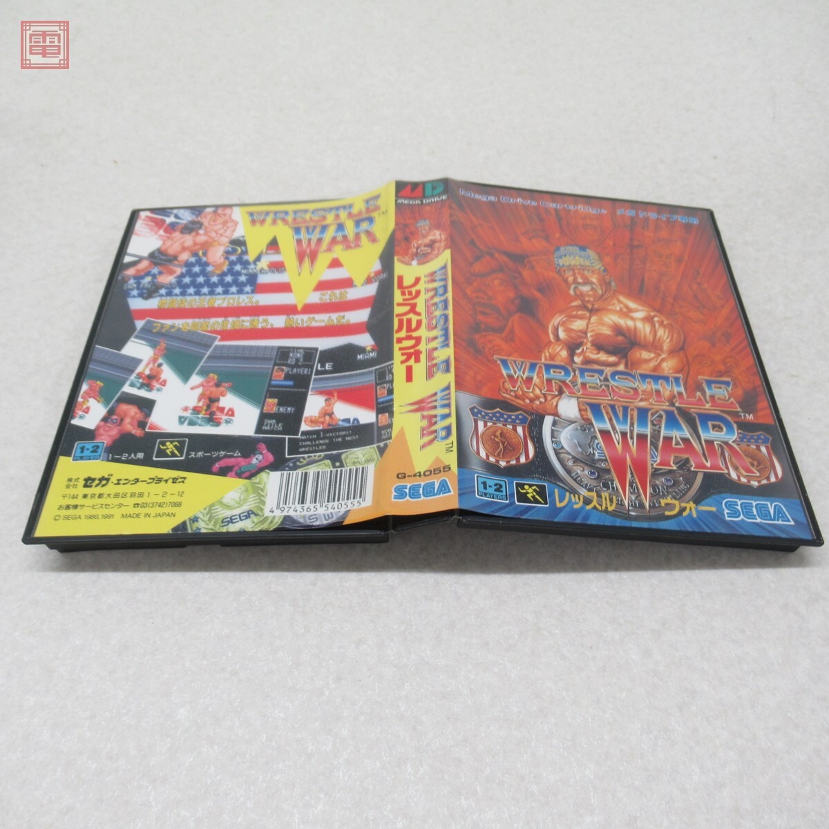 動作保証品 MD メガドライブ レッスルウォー WRESTLE WAR セガ SEGA 箱説付【10拍卖