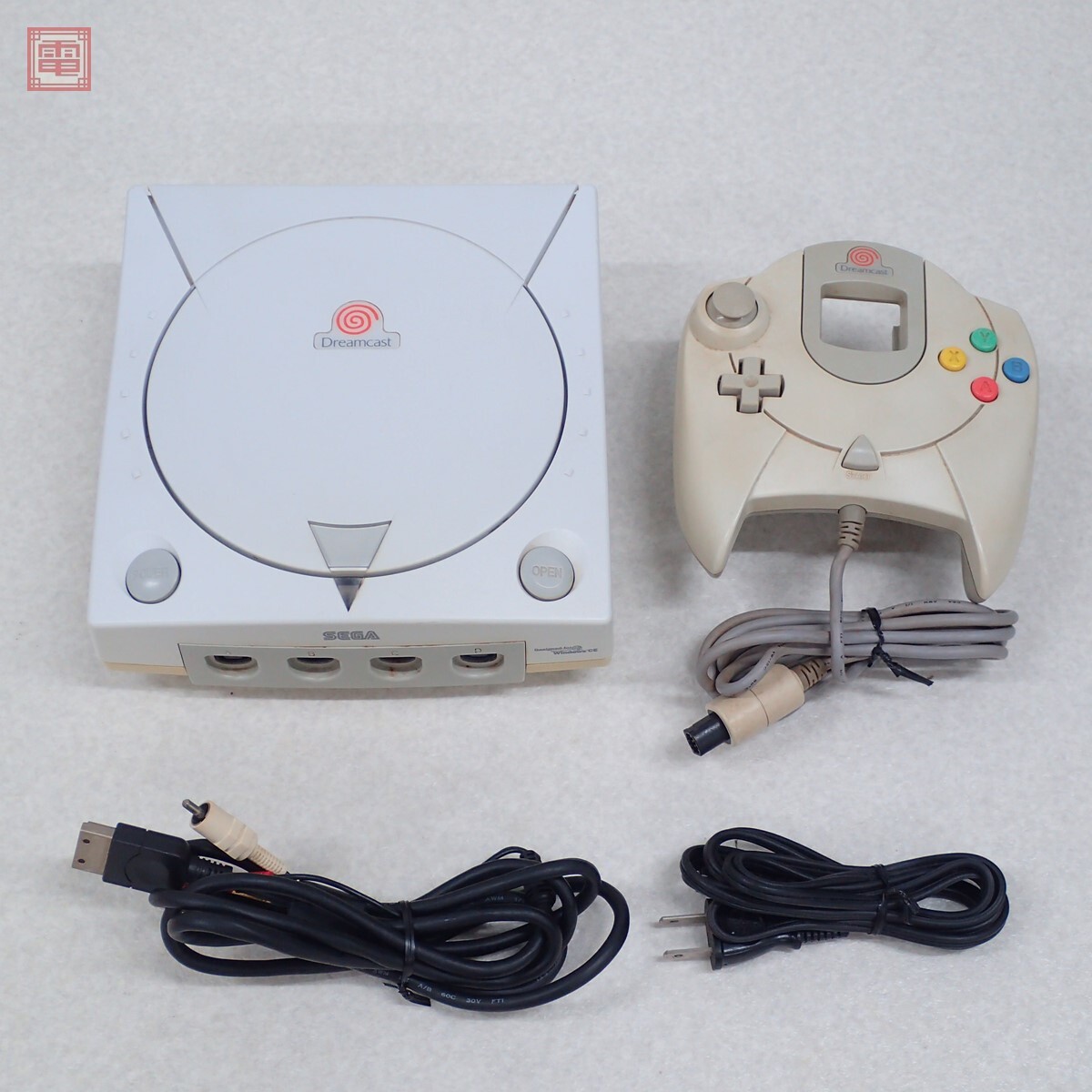 動作品 DC ドリームキャスト 本体 HKT-3000 Dreamcast セガ SEGA AV/ACケーブル/コントローラ付【20拍卖