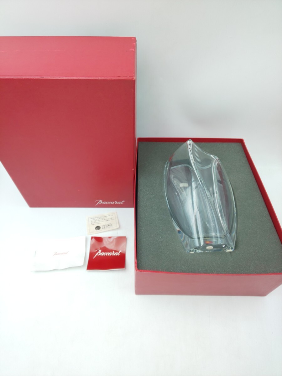 ☆ バカラ ジベルニー フラワーベース 約23cm 箱付 ☆ Baccarat 花瓶 クリスタルガラス は1108拍卖