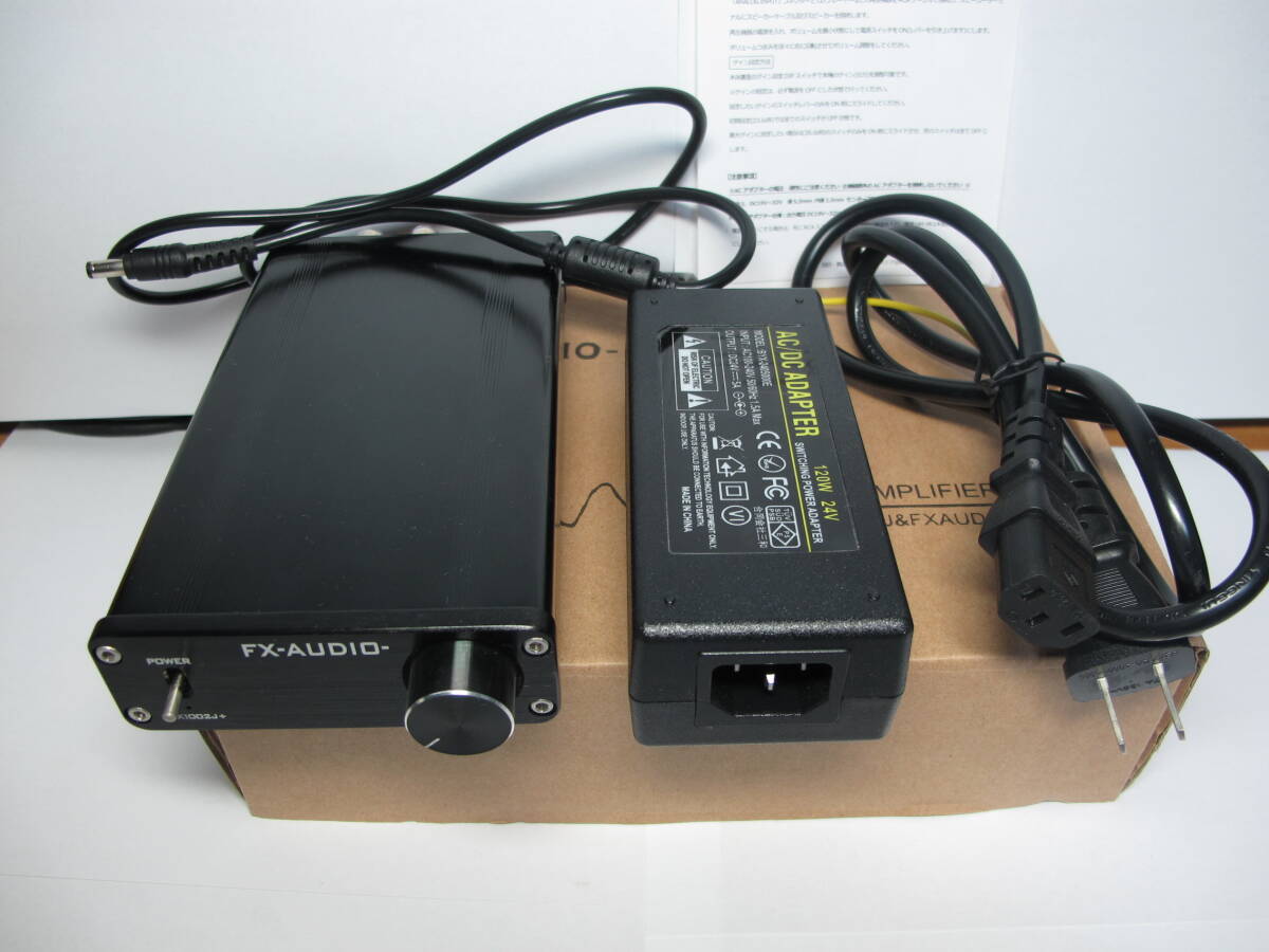FX-AUDIO FX1002J+ TDA7498E搭載パワーアンプ DC12V5A電源アダプター付拍卖