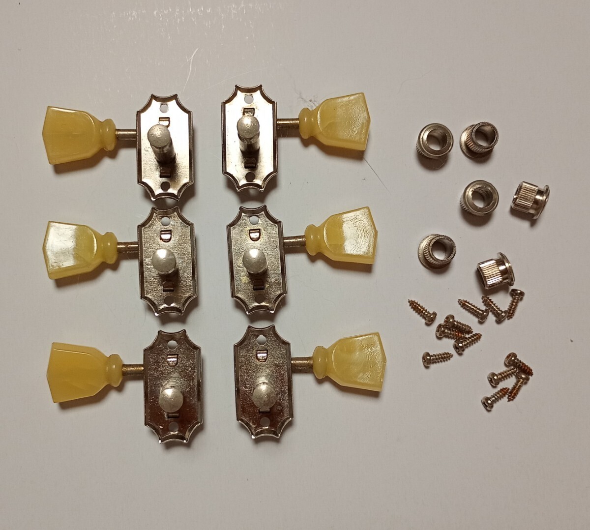 ■中古■80年代?クルーソンタイプ 3+3ペグ一式 ニッケル拍卖