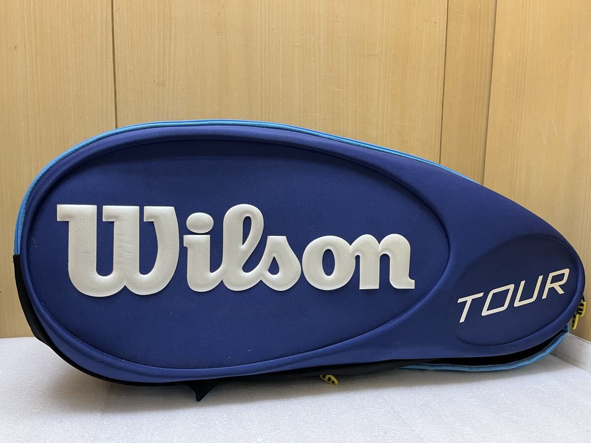 U010466 ウィルソン テニス バドミントン ツアーバック ラケットバッグ テニスラケットバッグ ウイルソン Wilson 現状品拍卖