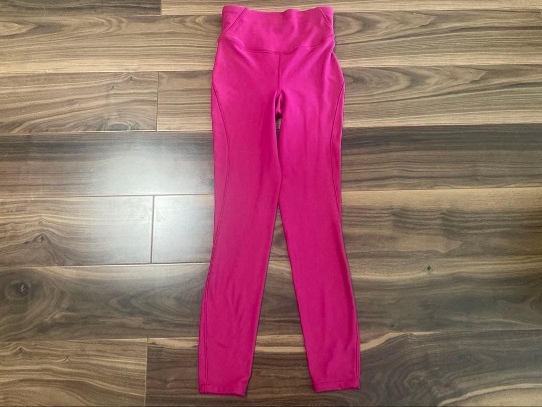 ルルレモン lululemon Base Pace High-Rise Fleece Tight 28" サイズ2 美品※裾上げ済み・説明ご参照 レギンス パンツ タイツ拍卖