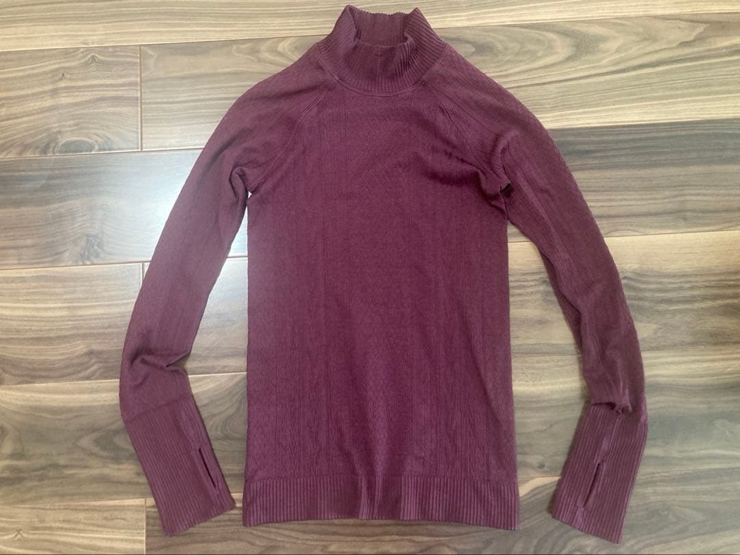 ルルレモン lululemon Rest Less Mock Neck サイズ2 超美品☆ ※説明ご参照 ロングスリーブ 長袖Tシャツ拍卖