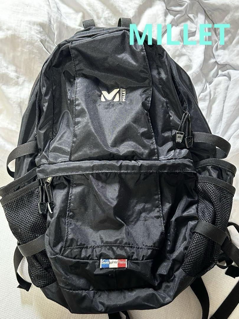 MILLET ミレー リュック レインカバー付き ブラック拍卖
