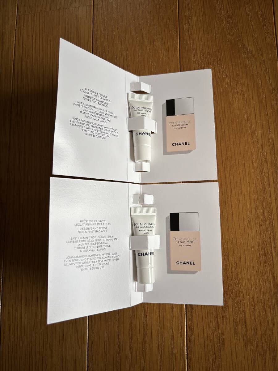 新品未使用・サンプル【CHANEL/シャネル】エクラ プルミエ ラ バーズ レジェール ロゼ SPF 35/PA+++ 2.5ml×2本拍卖