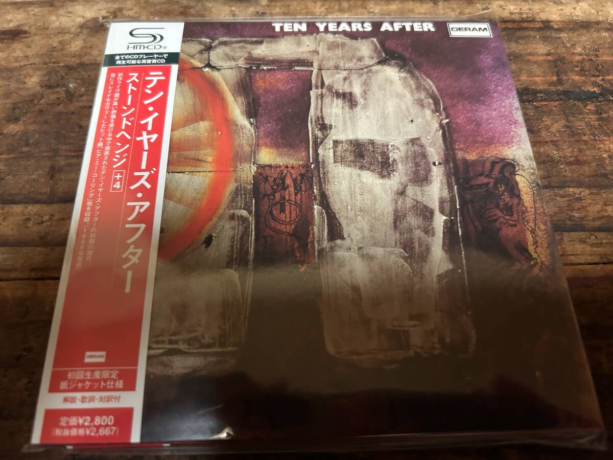 紙ジャケ SHM-CD TEN YEARS AFTER / STONEDHENGE +4 / ストーンドヘンジ / デフジャケ付き拍卖