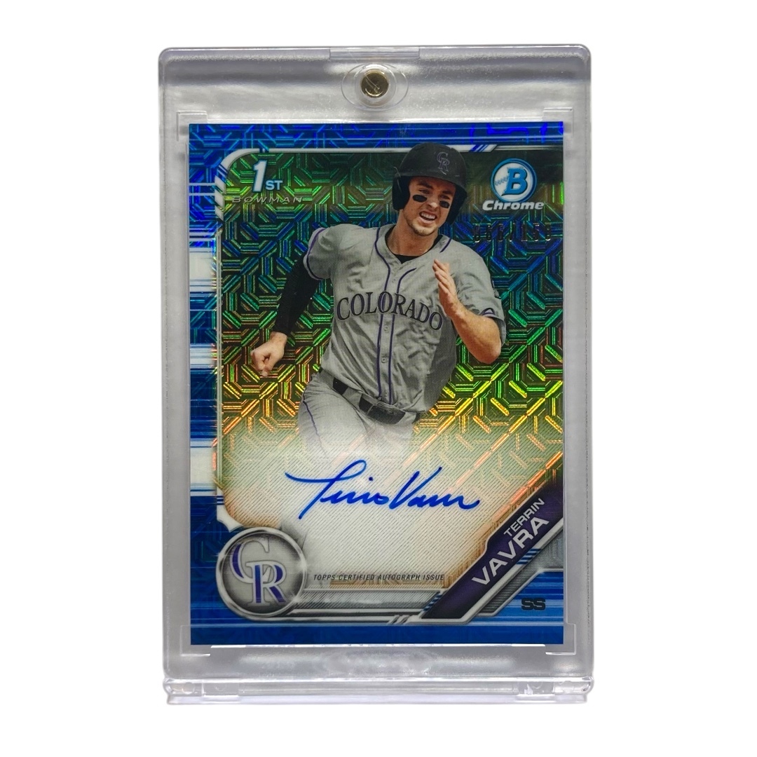 TOPPS MLBカード BOWMAN CHROME 1ST TERRIN VAVRA ROCKIES 066/150 #CPA-TV 中古 IT2拍卖