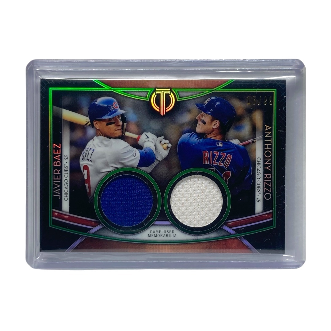TOPPS MLBカード TRIBUTE JAVIER BAEZ ANTHONY RIZZO CUBS 17/99 #DR-BR 中古 IT2拍卖