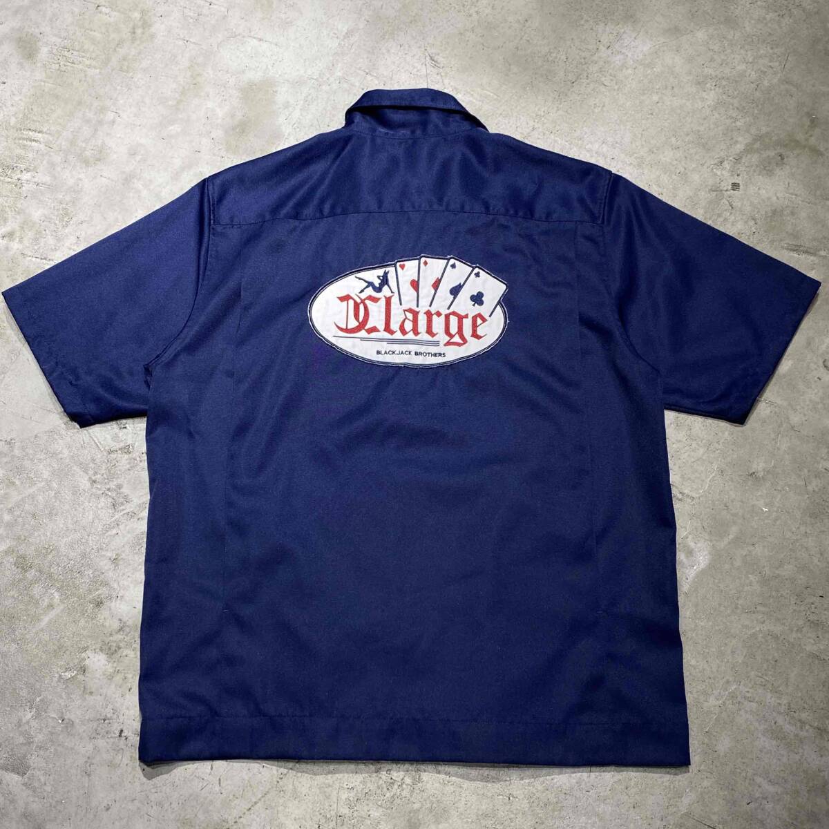 X-LARGE S/S SHIRTS SIZE-XL NAVY エクストララージ 半袖シャツ拍卖