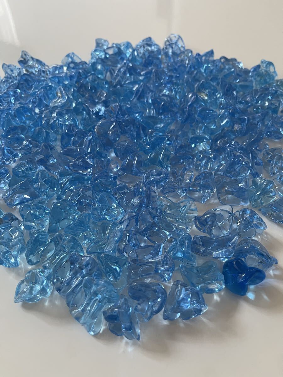 アクリルストーン アクリルアイス 水色 宝石すくい キラキラ おもちゃ インテリアにも 約620g拍卖