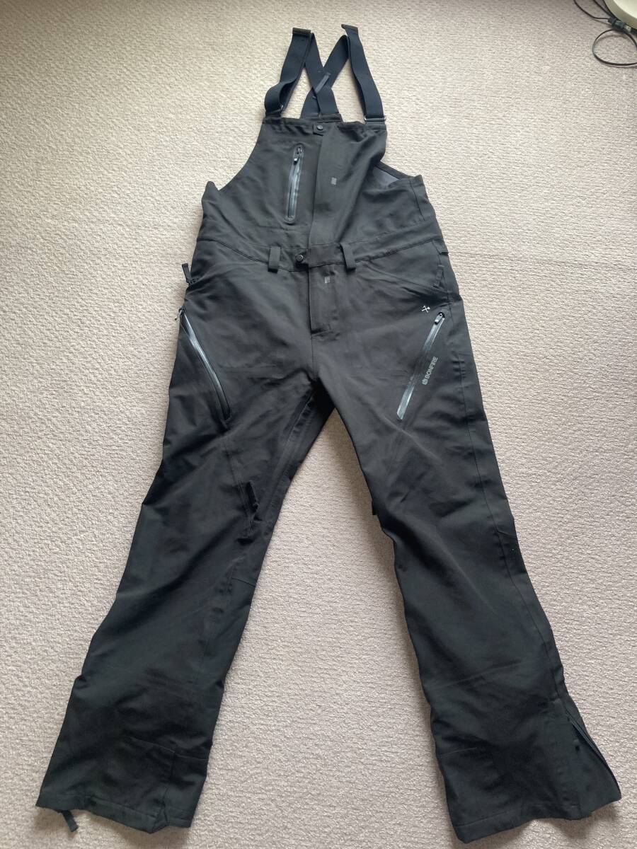 Bonfire ビブパンツ Lサイズ 黒 コーデュラファブリック 30K/20K ベンチレーションばっちり拍卖