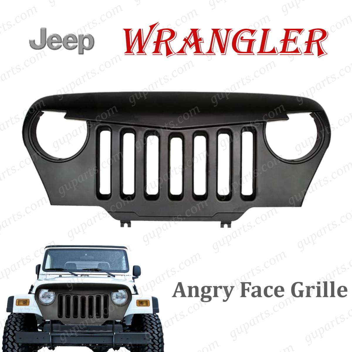 JEEP TJ ラングラー 1997~2006 アングリー グリル WRANGLER ジープ バッド ビースト フロント TJ40S TJ40H S8C SYMX拍卖