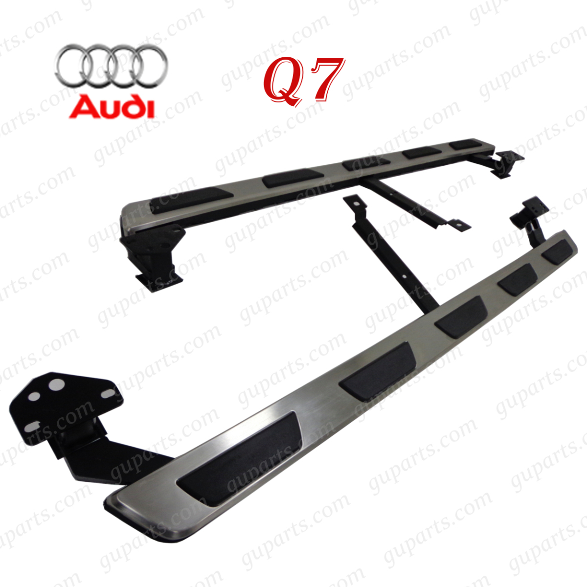 AUDI Q7 4M 系 2016~ 前期 左 右 サイド ステップ スカート クローム メッキ 4MCREA 4MCYRA 4MCYRS 4MCRES エアロ パーツ キット拍卖