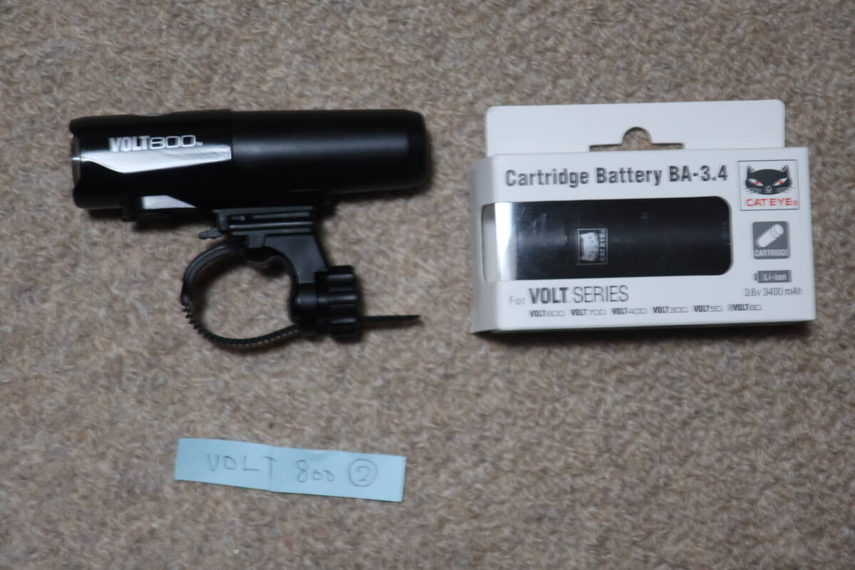 キャットアイ CAT EYE VOLT800&バッテリーBA-3.4 ②拍卖