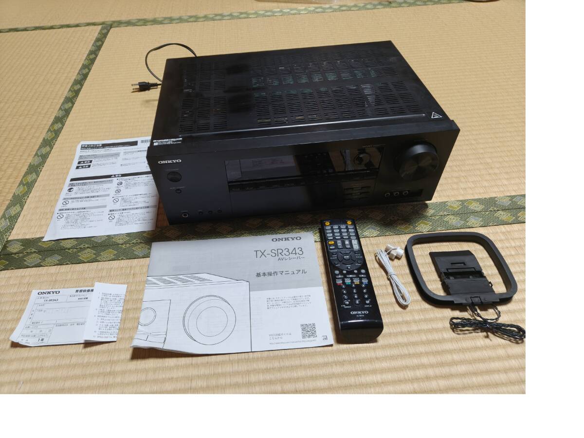 ONKYO TX-SR343 AVアンプ AVレシーバー 5.1ch ホームシアター オンキョー オンキヨー やや難あり拍卖