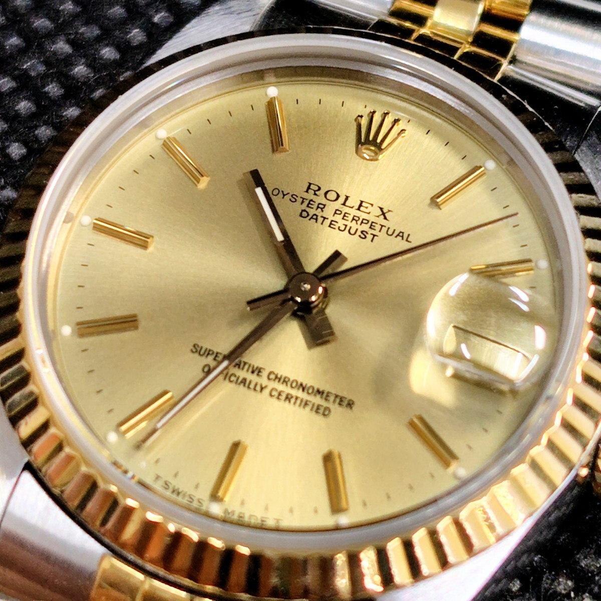 ロレックス ROLEX ボーイズ デイトジャスト 68273 コンビ K18&SS 実動品 拍卖