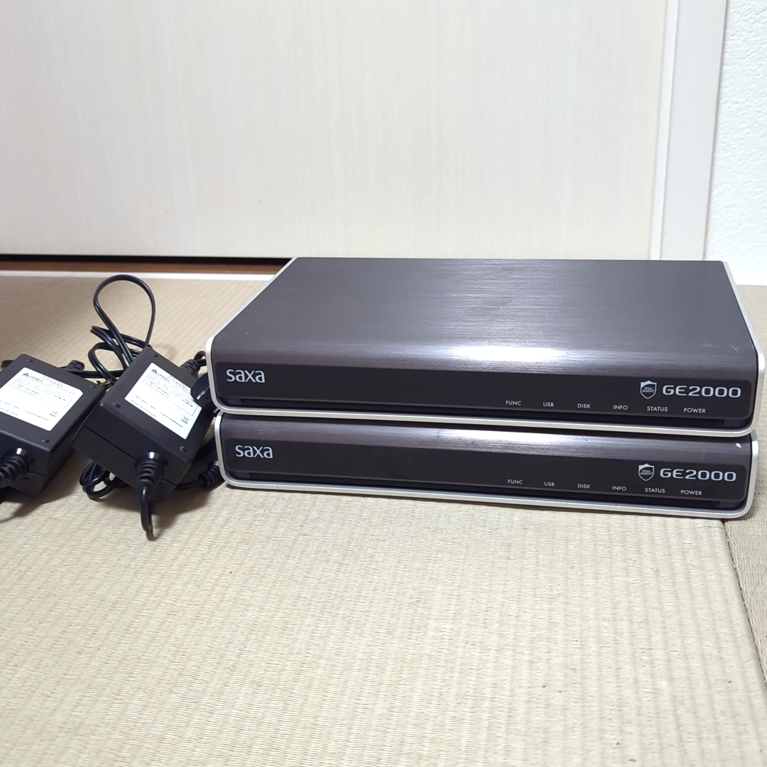 ★動作OK★ サクサ SAXA GE2000Std 情報セキュリティゲートウェイ 業務用機器 2個セット ライセンス不明拍卖