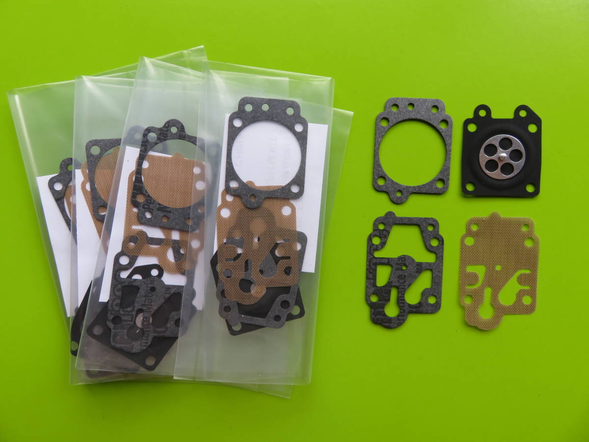 Walbro WYJ WYK WYL ダイアフラム5セット 互換製品 新ダイワ リョウビ ゼノア やまびこ Zenoah キャブレター パッキン (グラス)拍卖