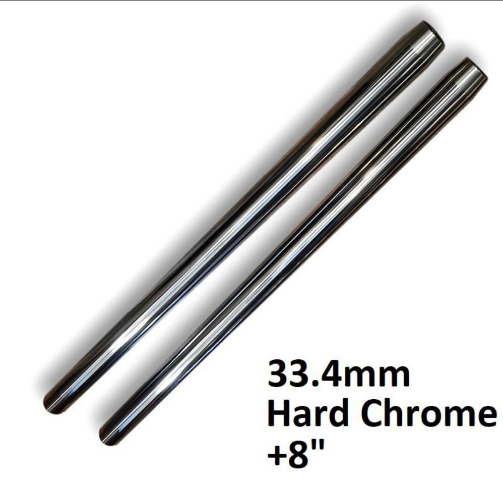 33.4mm フロントフォーク インナーチューブ 8インチオーバー 新品未使用 ショベル パン ナックル アイアン スポーツ チョッパー拍卖