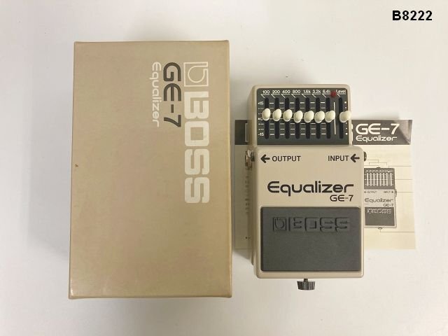 B8222S BOSS エフェクター イコライザー Equalizer GE-7 音出し確認拍卖