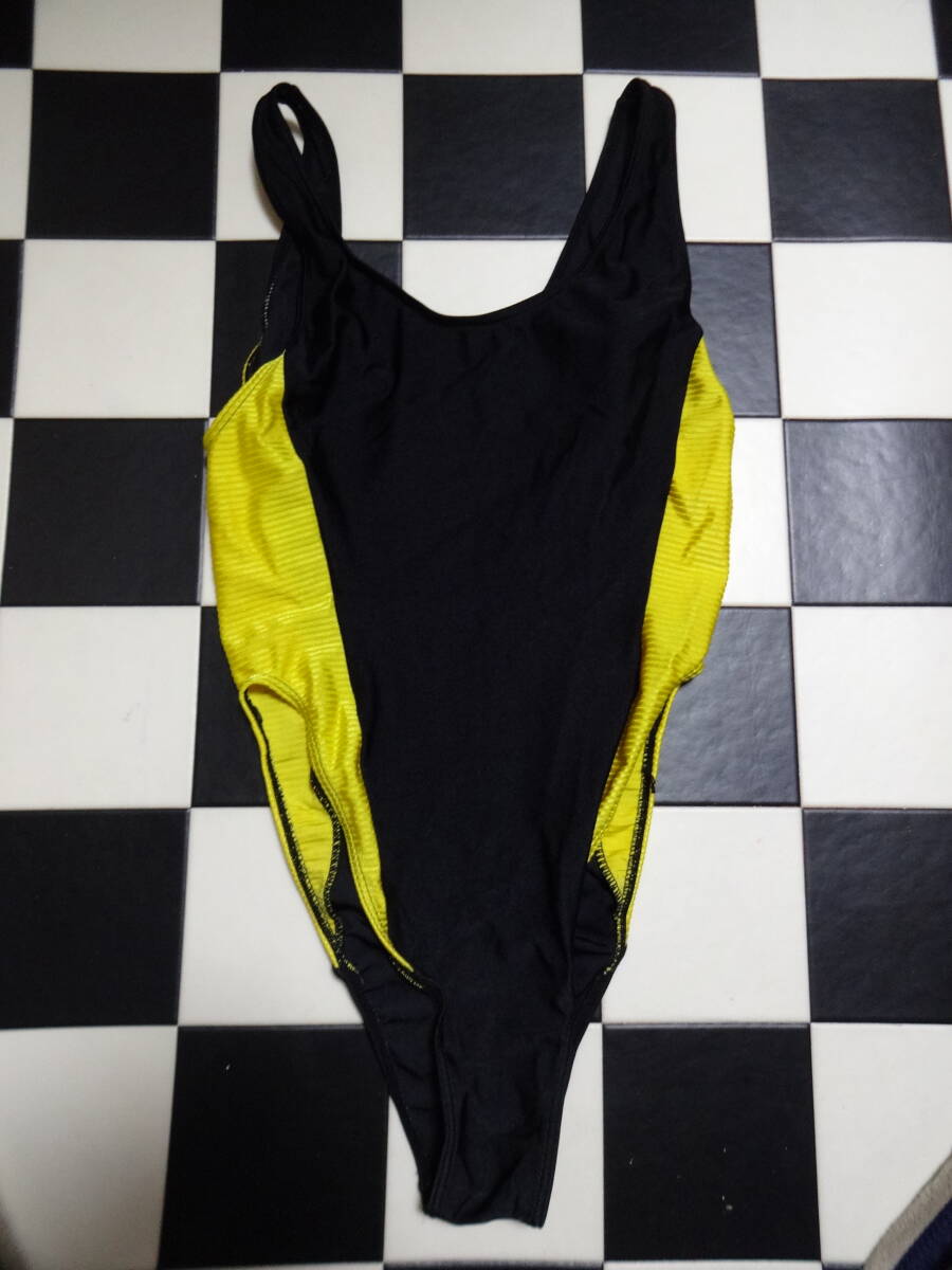 Danskin レオタード サイズS(9) D7523 黒黄 ハイレグ拍卖