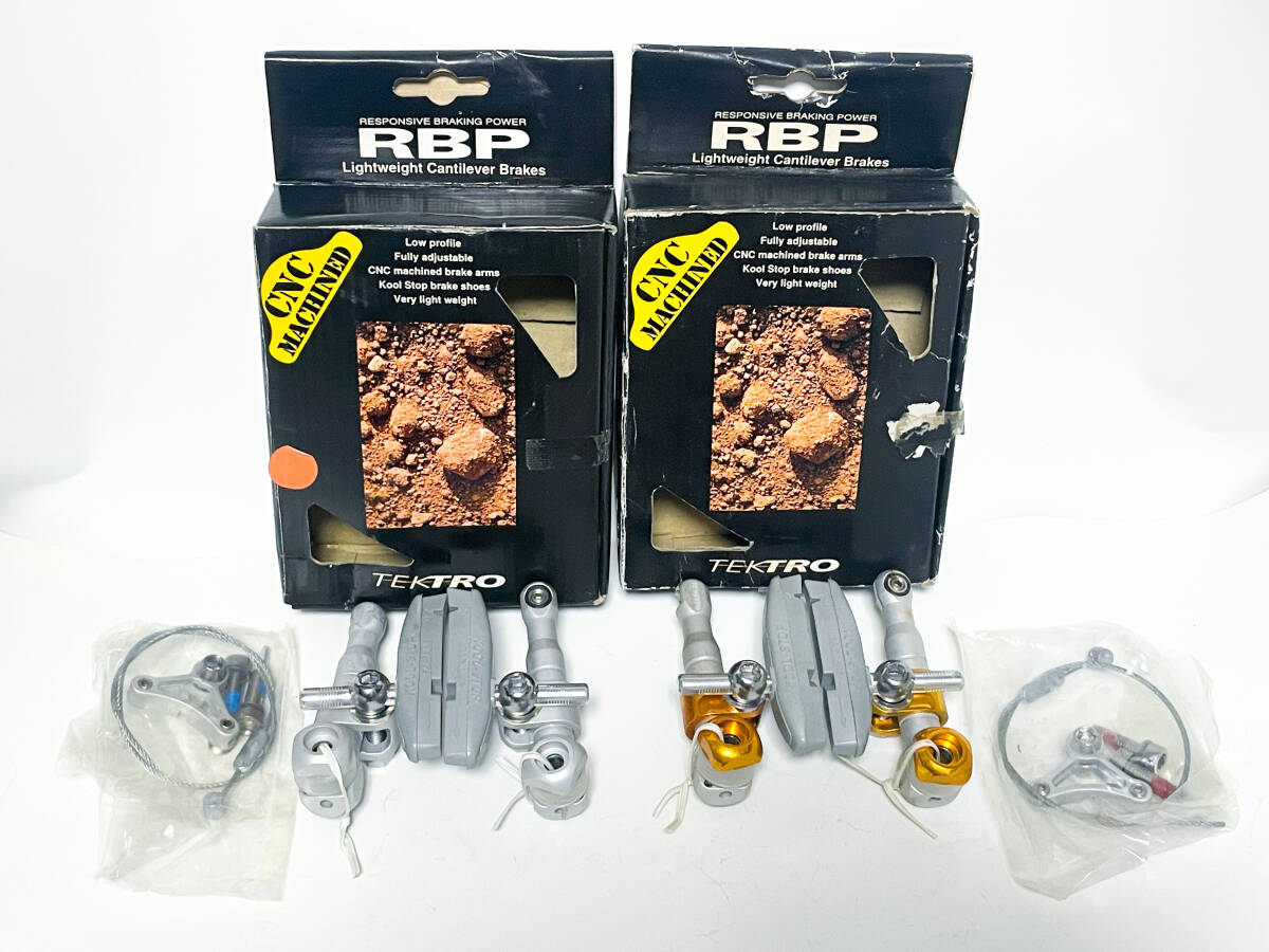 ★新品箱付 TEKTRO RBP カンチブレーキ CNC アルミ削り出し SILVER GOLD OLD MTB 検 PAUL WHITE INDUSTRIES RINGLE GRAFTON TNT★拍卖