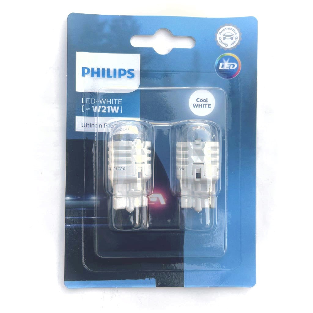 パッケージ少々難あり 日本正規品 PHILIPS フィリップス LEDバルブ ストップランプ T20シングル(W21W) ホワイト光 11065U30CWB2 6000K拍卖