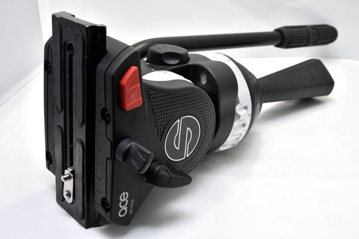 キレイ! 雲台 ザハトラー 75mm ヘッド Sachtler Ace M フルーイドヘッド プロ仕様 ビデオ 動画撮影 ★拍卖