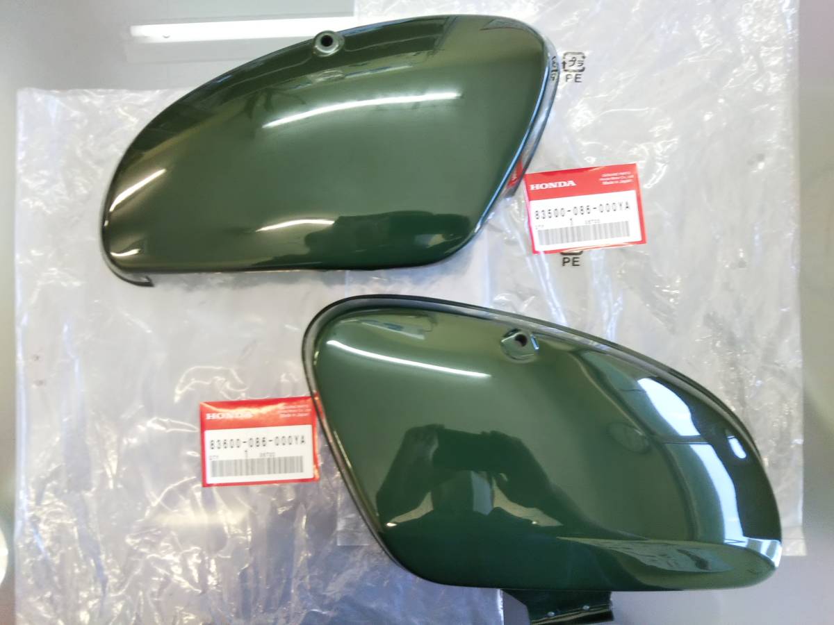 Honda ホンダ スーパーカブ (C50 AA01) サイドカバー 左右セット アバグリーン G109 83500-086-000YA(010YA) 83600-086-000YA純正拍卖
