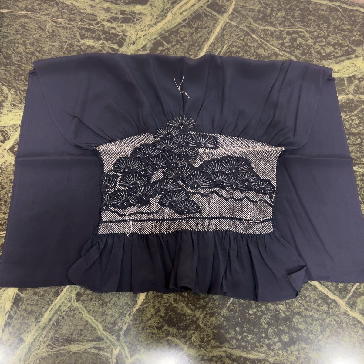 【新品】兵児帯★へこ帯 紺色 ネイビー 和装小物 和服 着物 浴衣帯 絞り 男性用 女性用 大人用拍卖