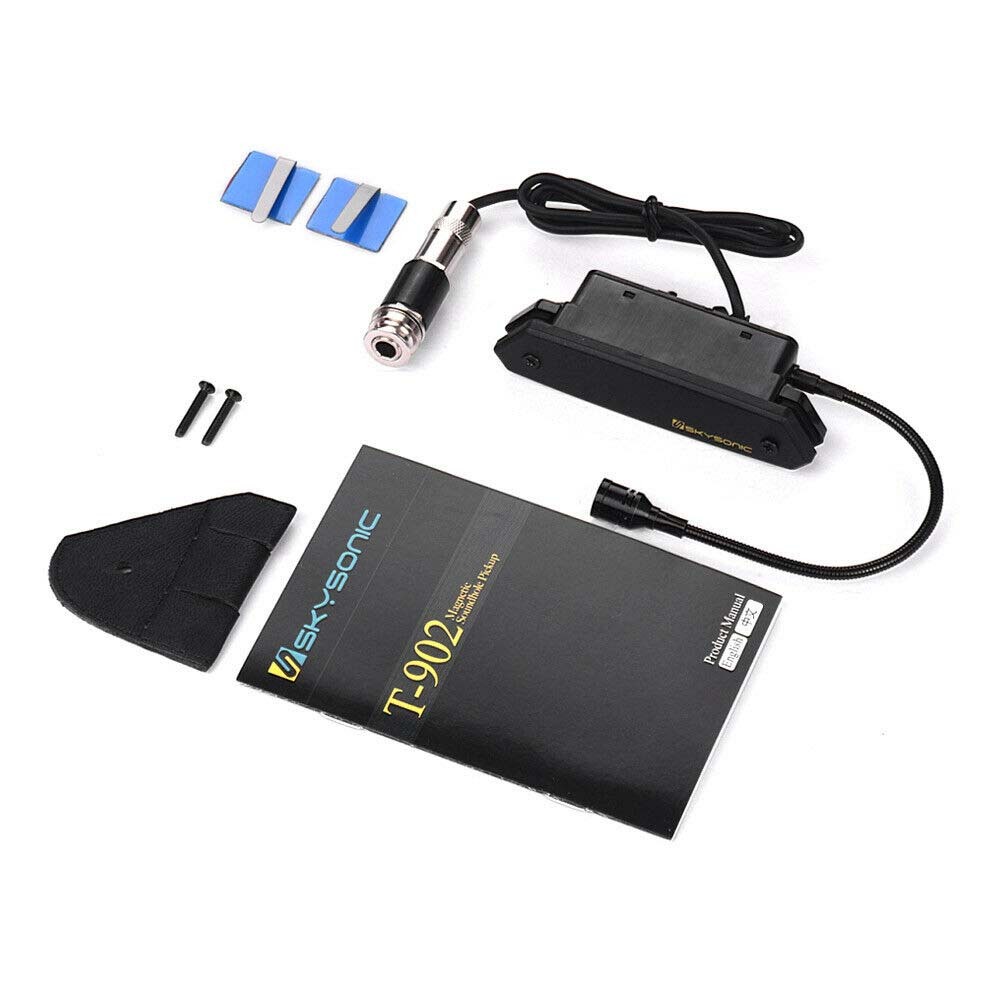 ♪♪ 送料無料 すぐ着く SKYSONIC T-902アコースティックギターアクティブサウンドホールピックアップ磁気+マイク ♪♪拍卖