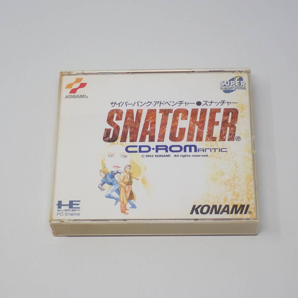 SNATCHER スナッチャー ケース・説明書・ハガキ付き PCエンジンスーパーCD コナミ拍卖