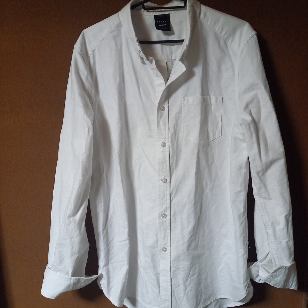 オークリー ボタンダウンシャツ  カスタムフィット サイズL OAKLEY 長袖シャツ 拍卖
