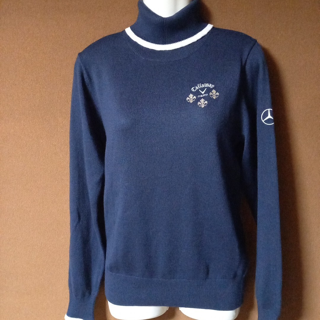 キャロウェイ×メルセデスベンツ ゴルフ レディース タートルネック ニット サイズM Callaway ×Mercedes Benz拍卖