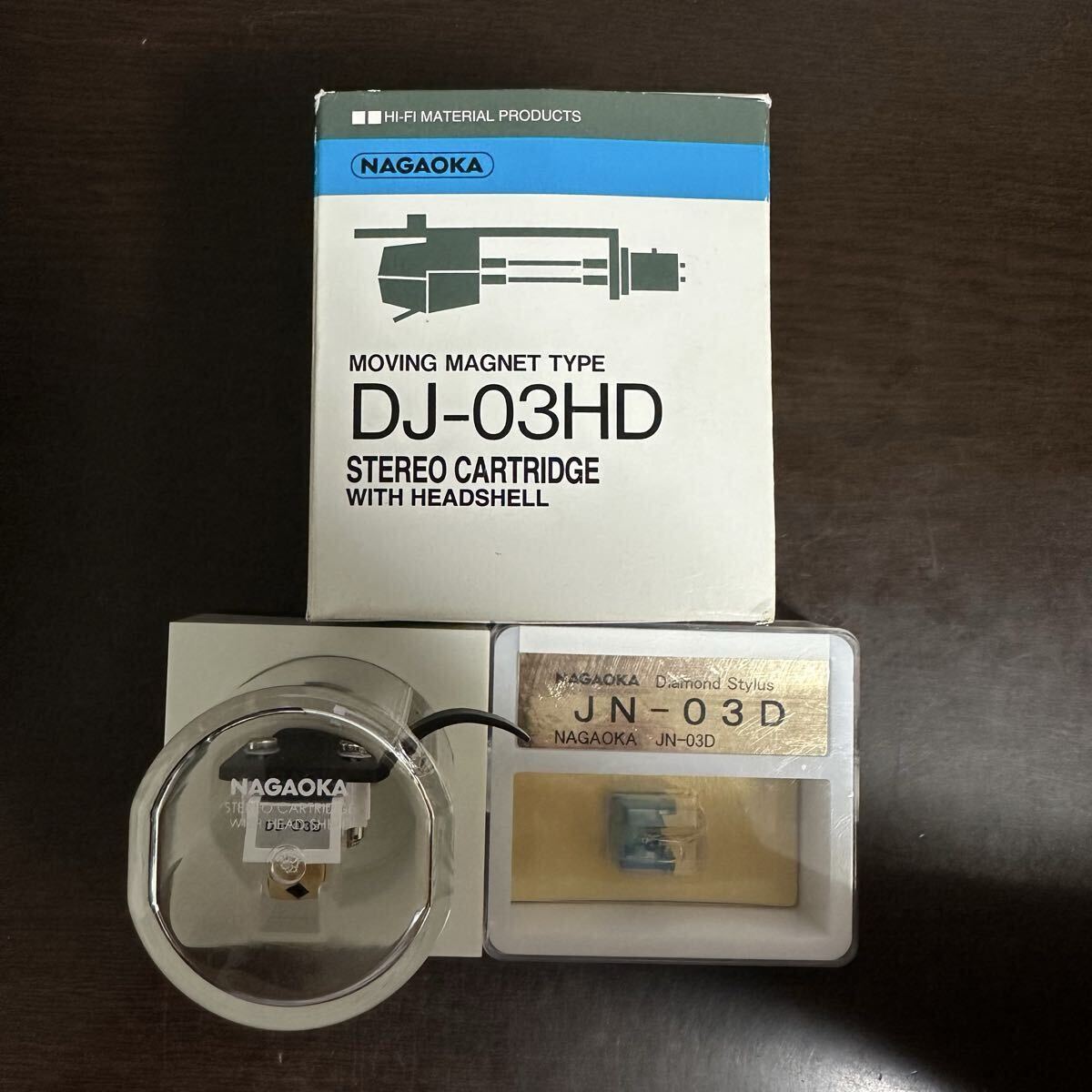 【新品未使用】 NAGAOKA ( ナガオカ ) DJ-03HD ヘッドシェル付きMM型ステレオカートリッジ拍卖