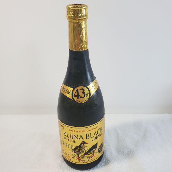 琉球泡盛/KUINA BLACK ゴールド 古酒 43度 720ml拍卖