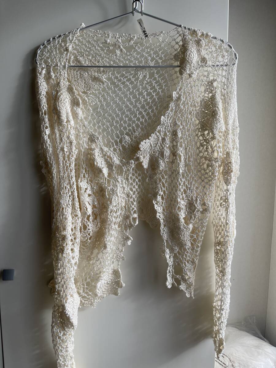 ★scoop ラメのオフ白 羽織り/パーティ 結婚式拍卖
